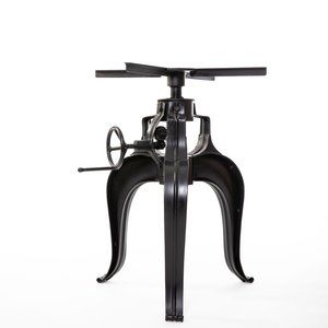 Stunning industrial cast iron crank-up coffee tabl